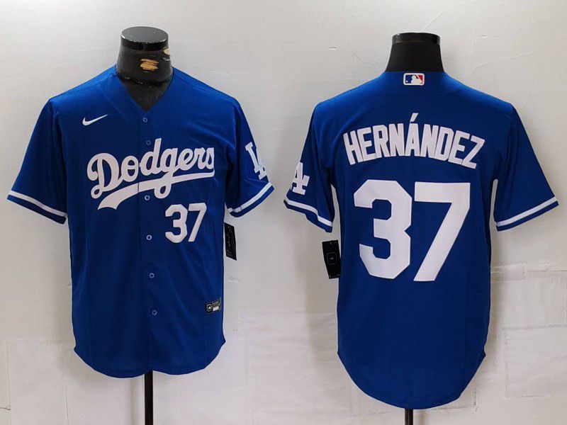 Men Los Angeles Dodgers #37 Hernandez Blue Nike Game 2024 MLB Jersey style 7243->los angeles dodgers->MLB Jersey